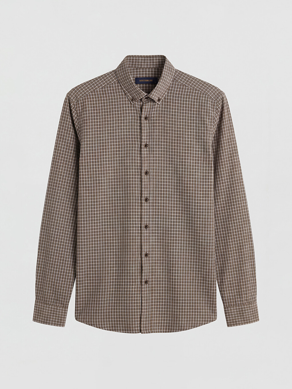 Regular Fit Plaid Textured Men's Shirt-4