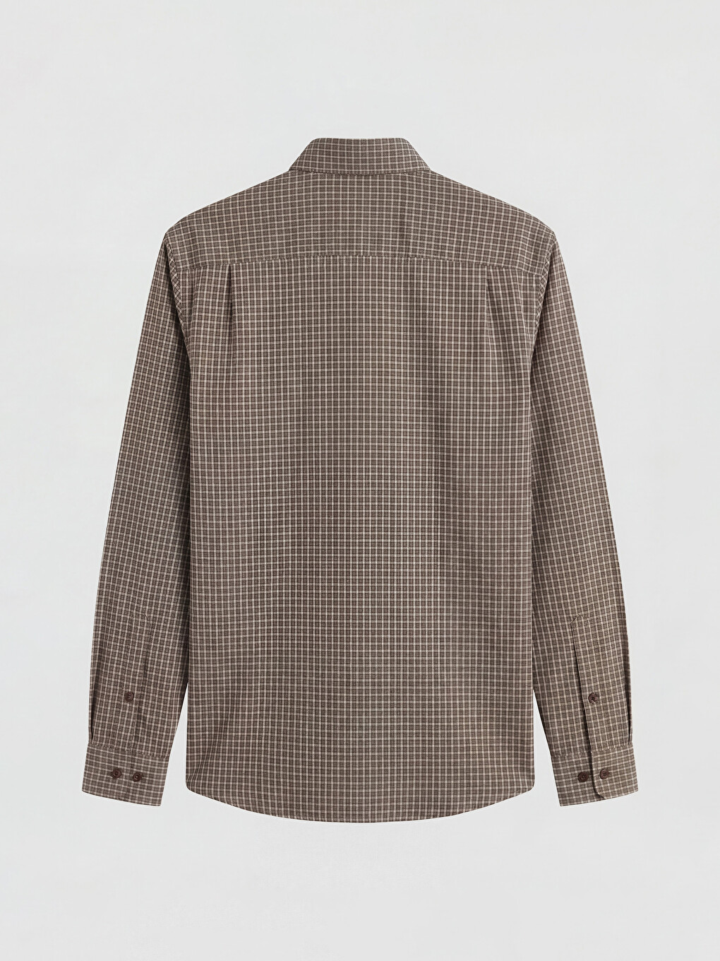Regular Fit Plaid Textured Men's Shirt-5