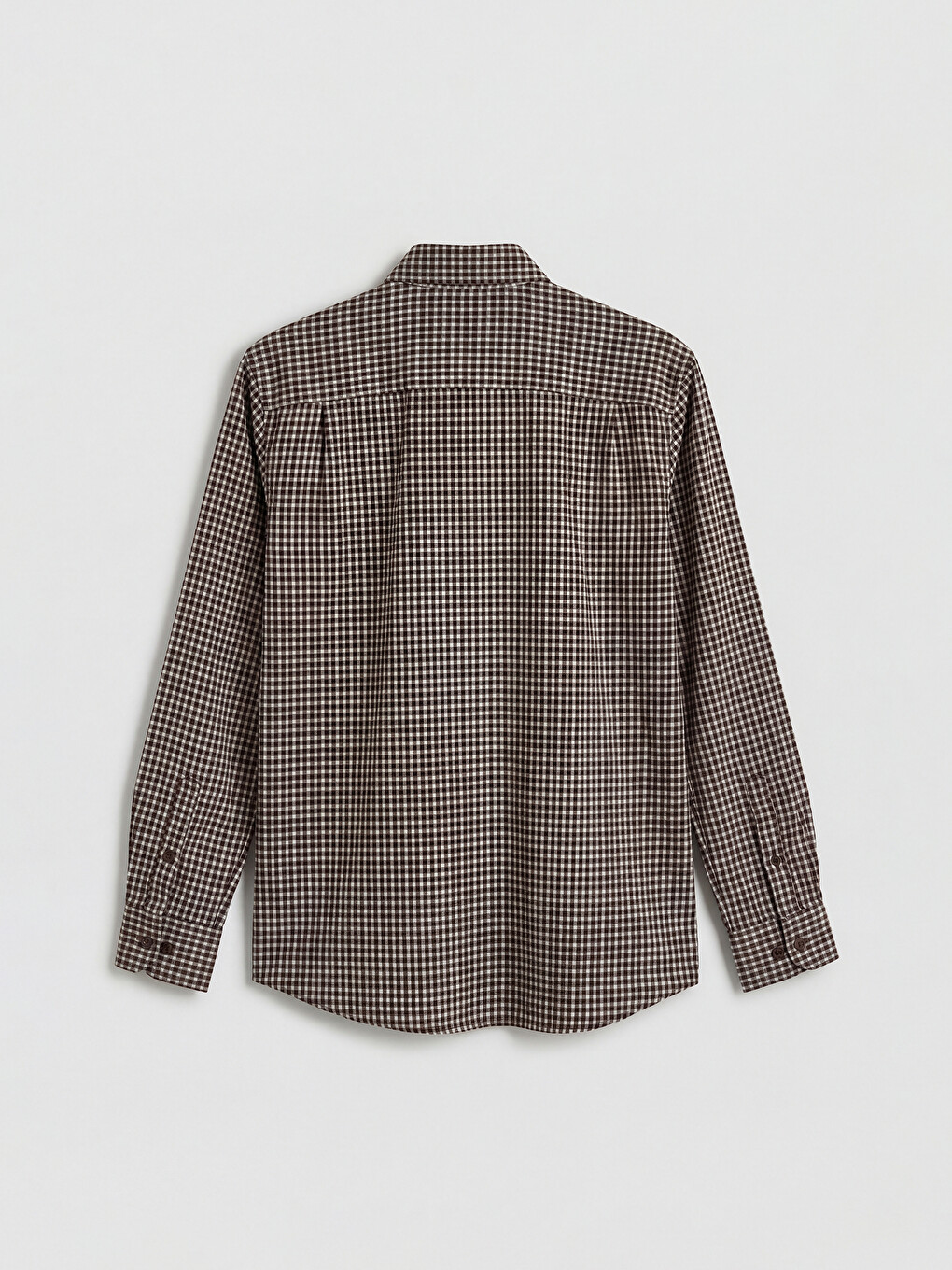 Regular Fit Plaid Textured Men's Shirt-5