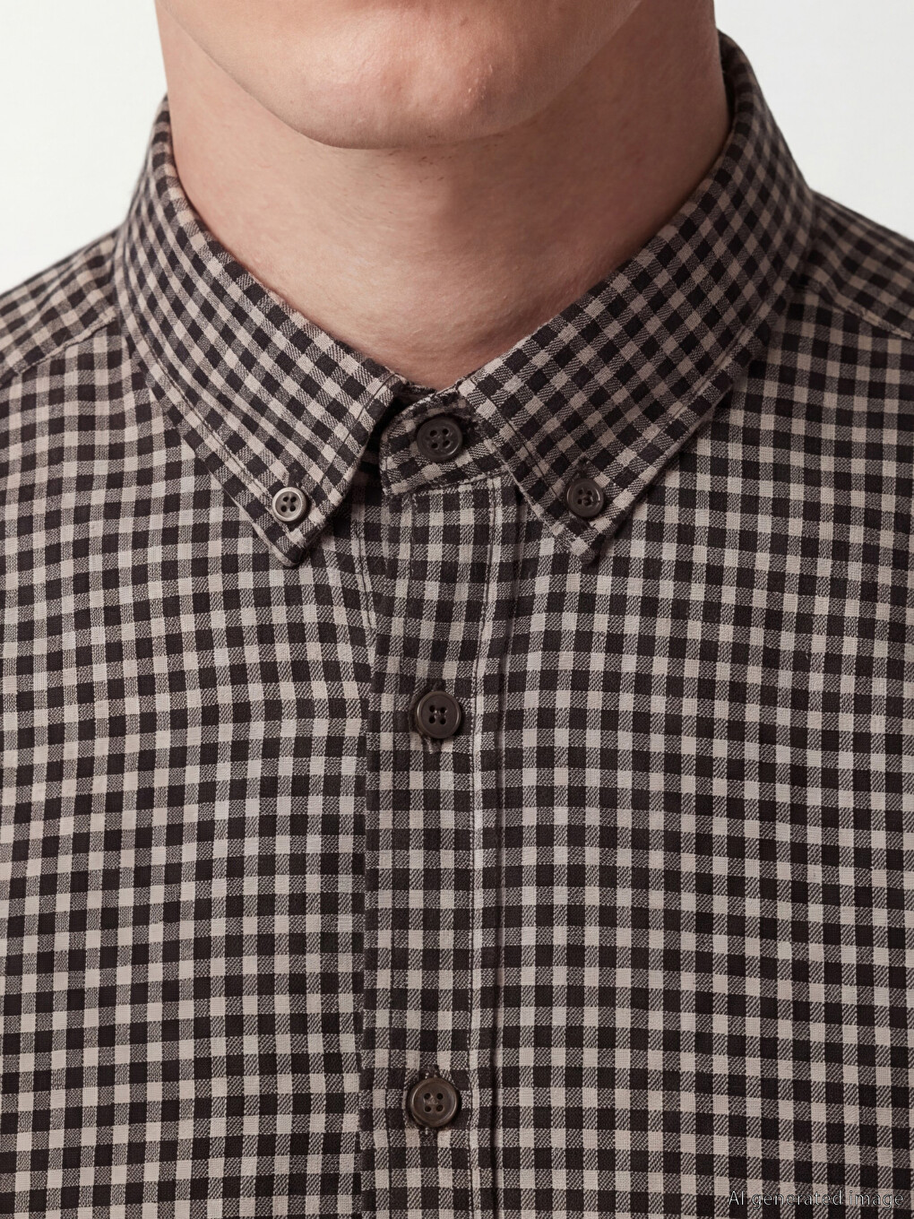 Regular Fit Plaid Textured Men's Shirt-2