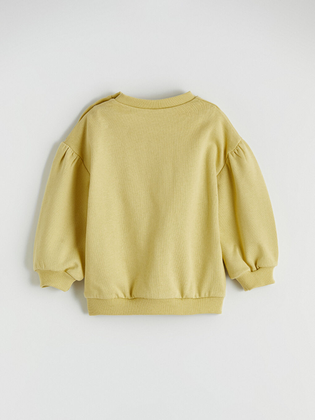 Yeşil Çiçek Baskılı Kız Bebek Sweatshirt ve Tayt-4