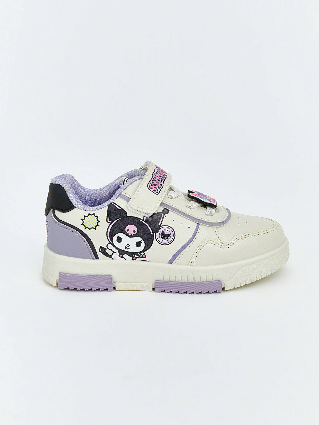 Beyaz Kuromi Baskılı Kız Çocuk Spor Ayakkabı-1