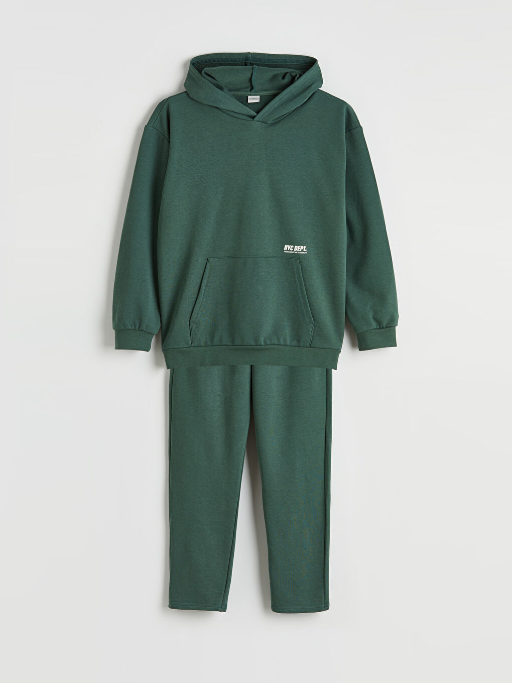 Yeşil NYC Baskılı Erkek Çocuk Eşofman Takım