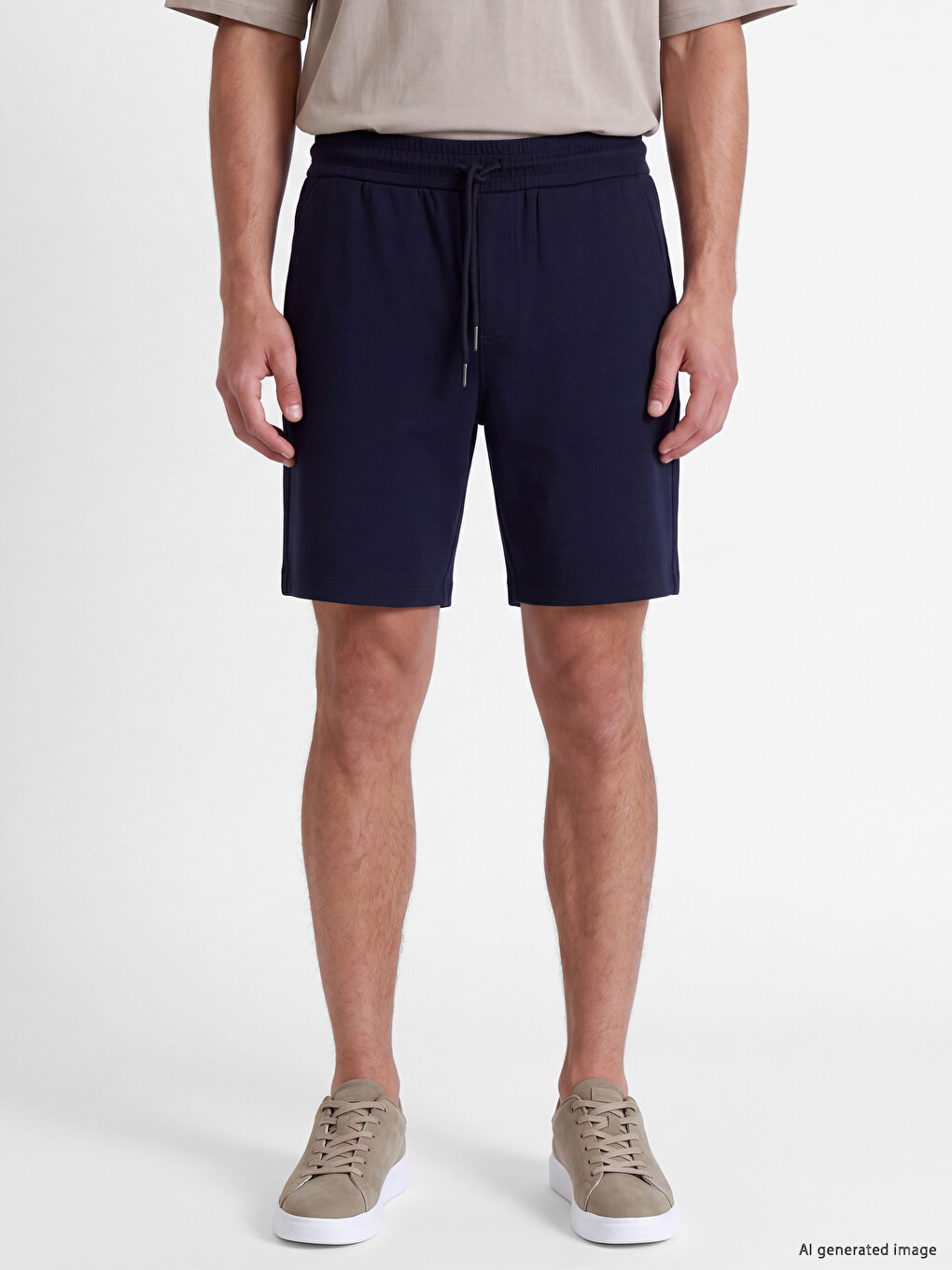Man Navy Shorts-1