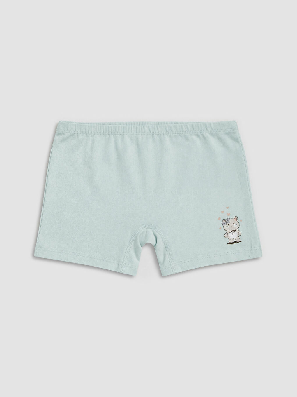 Mavi Kız Çocuk Baskılı Boxer