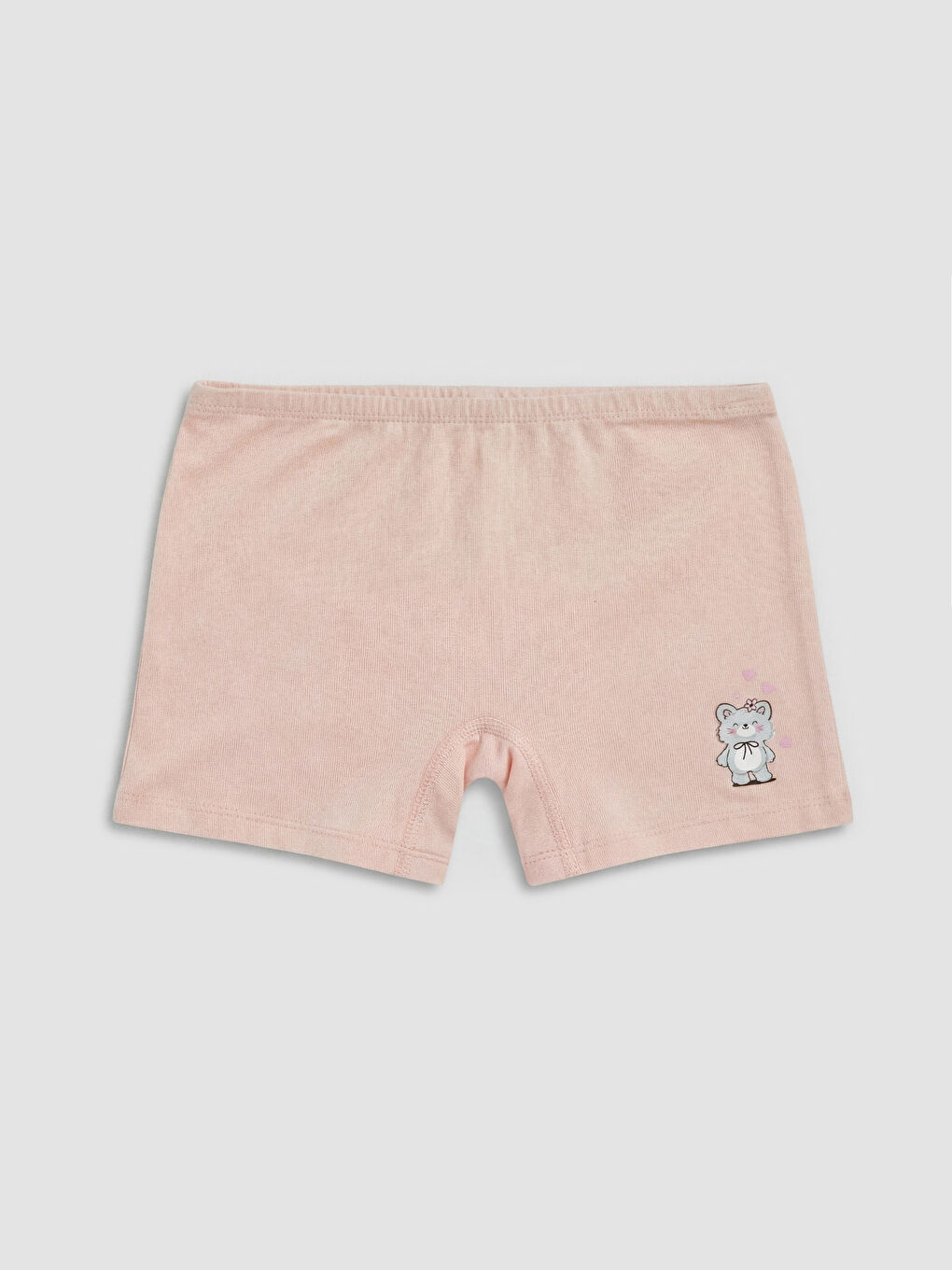 Pembe Kız Çocuk Baskılı Boxer 5'li-4