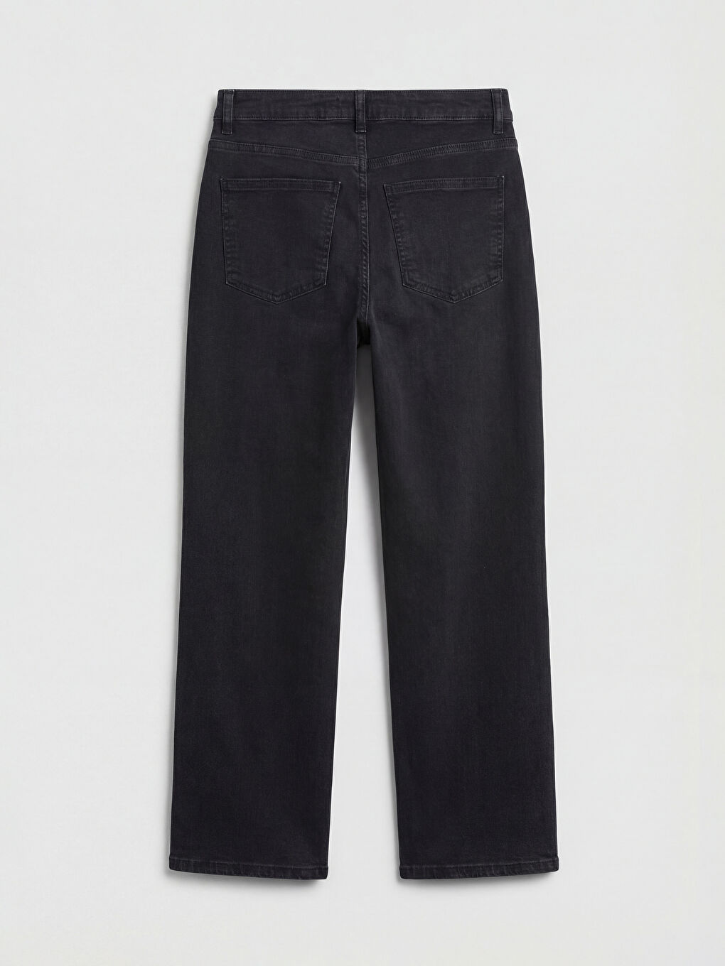 Siyah Flare Kadın Jean Pantolon-1