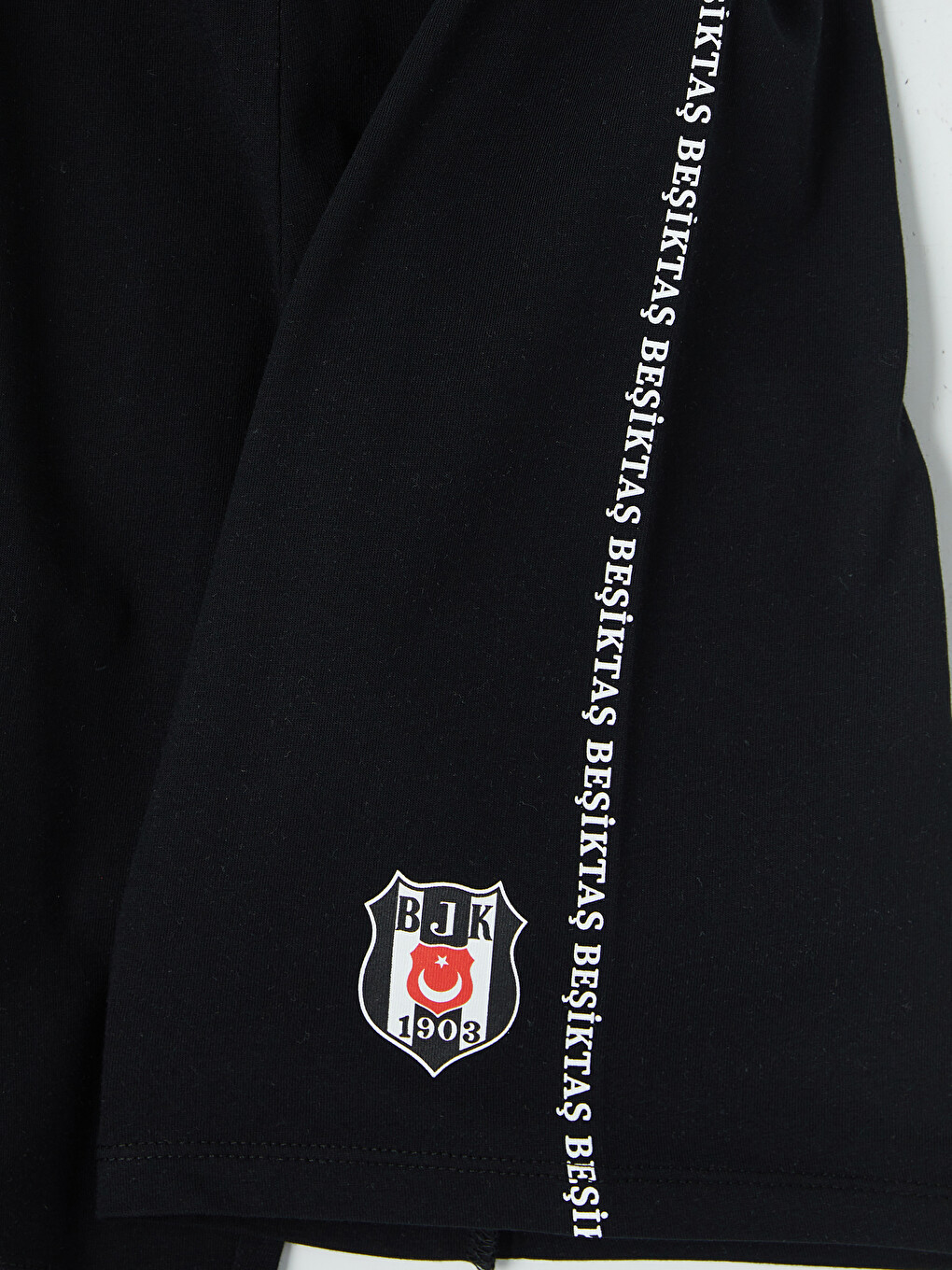 Siyah Beşiktaş Baskılı Erkek Çocuk Pijama Şort-3