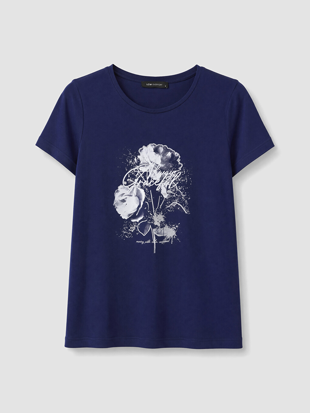 Crew Neck Printed Women's T-Shirt