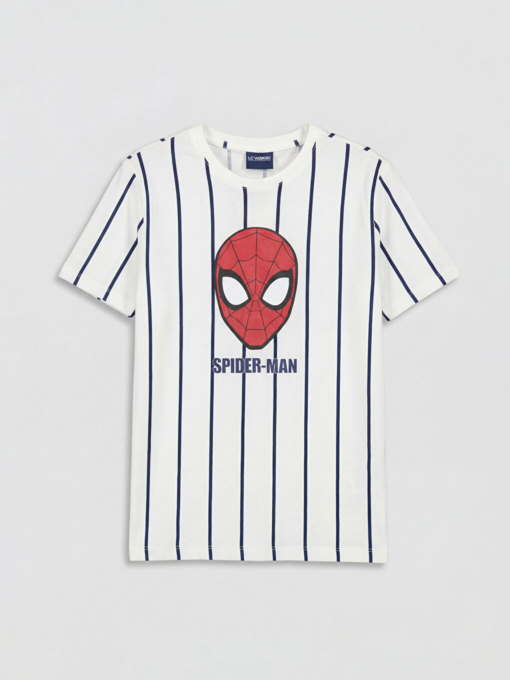 Beyaz Spider-Man Baskılı Erkek Çocuk Şortlu Şortlu Pijama Takımı-1