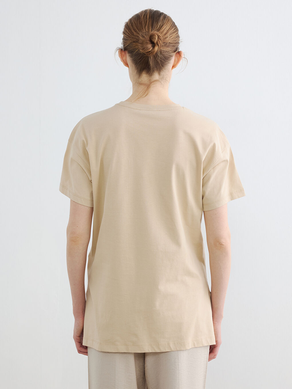 Crew Neck Printed Women's T-Shirt-3