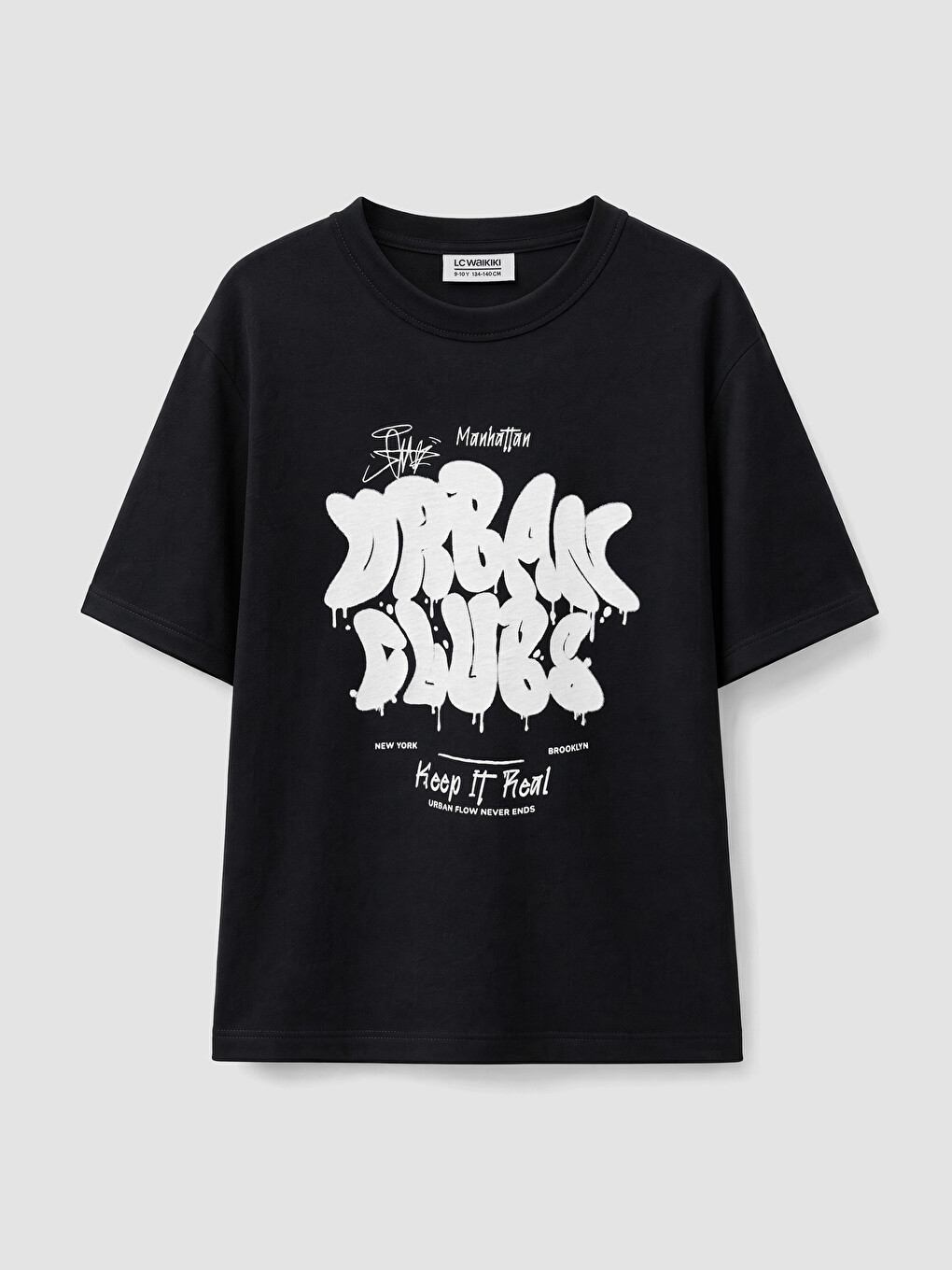 T-shirt garçon imprimé à col rond