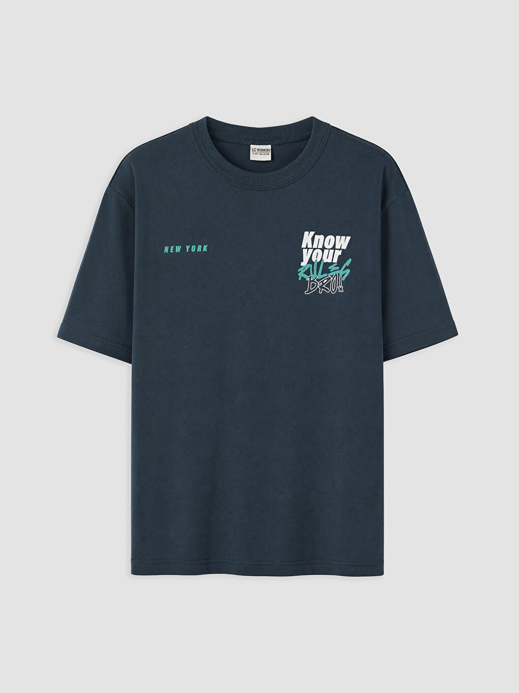 تي شيرت أزرق ولد
