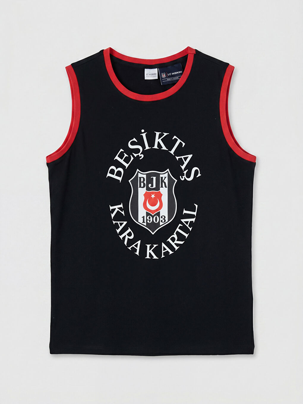 Siyah Beşiktaş Baskılı Erkek Çocuk Şortlu Pijama Takımı-1