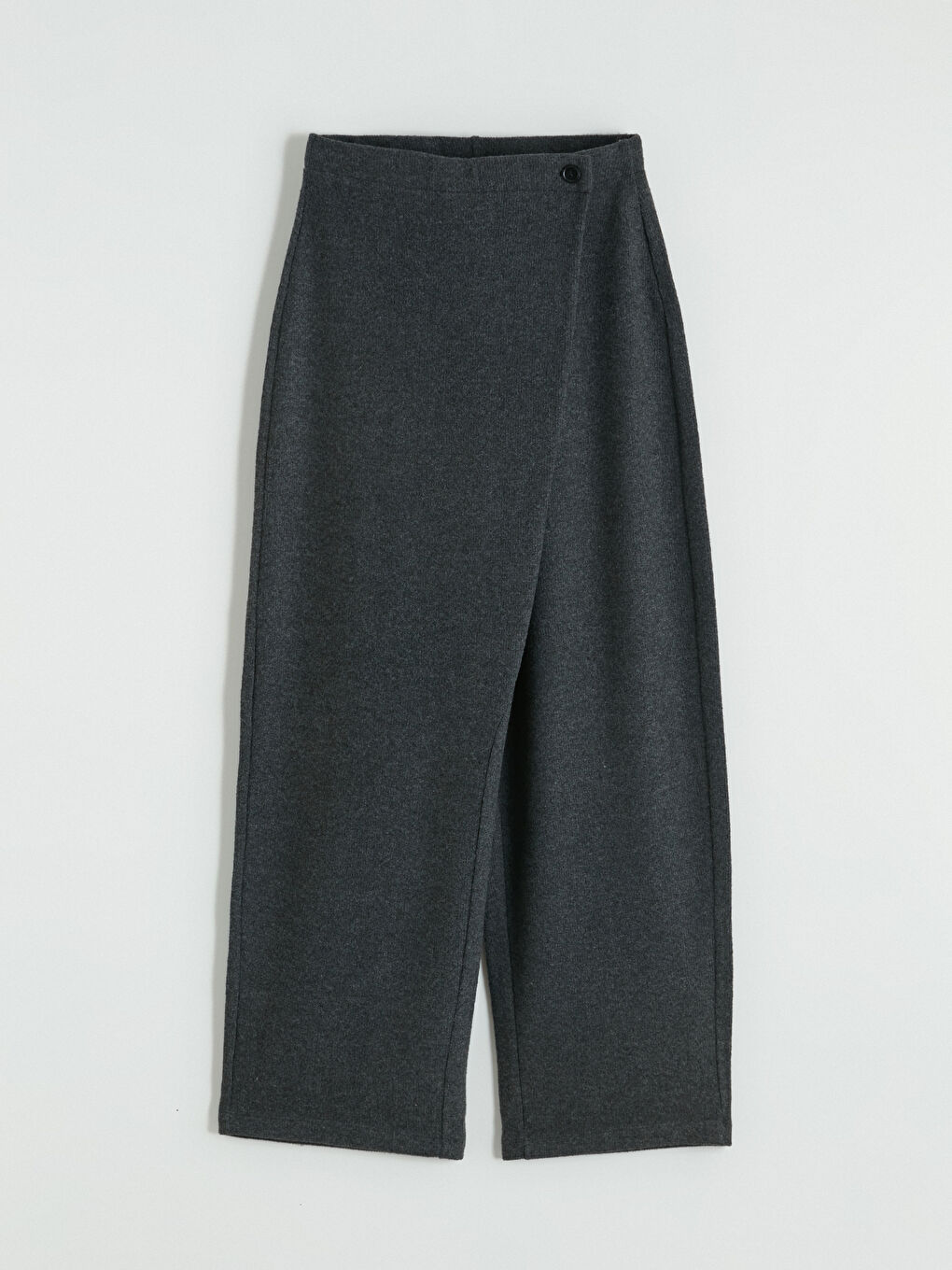 Antrasit Kruvaze Kesim Kadın Pantolon