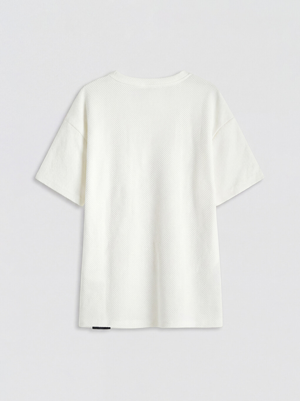 T-shirt texturé à col rond pour garçon-1
