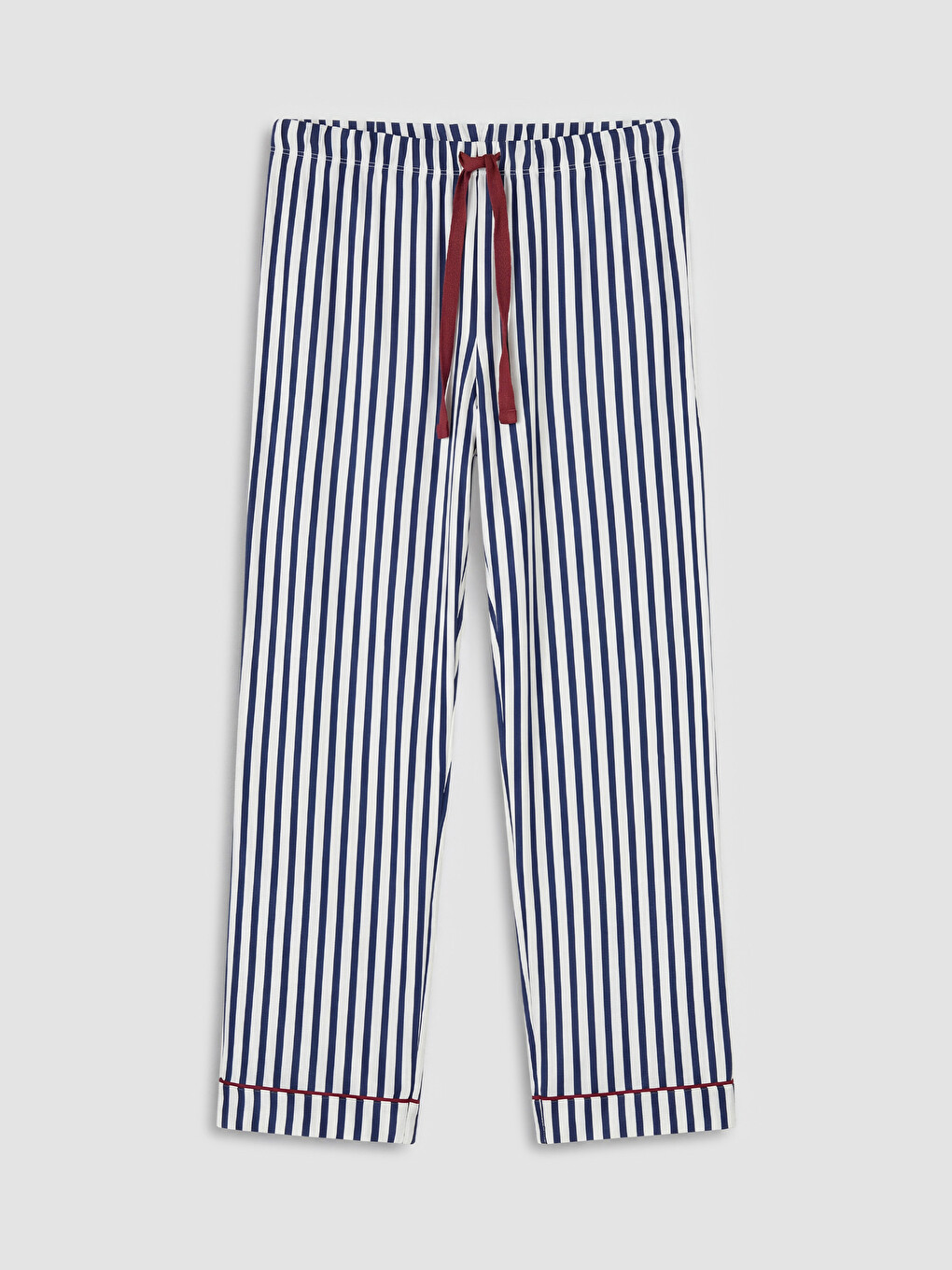Lacivert Çizgili Kadın Pijama Altı