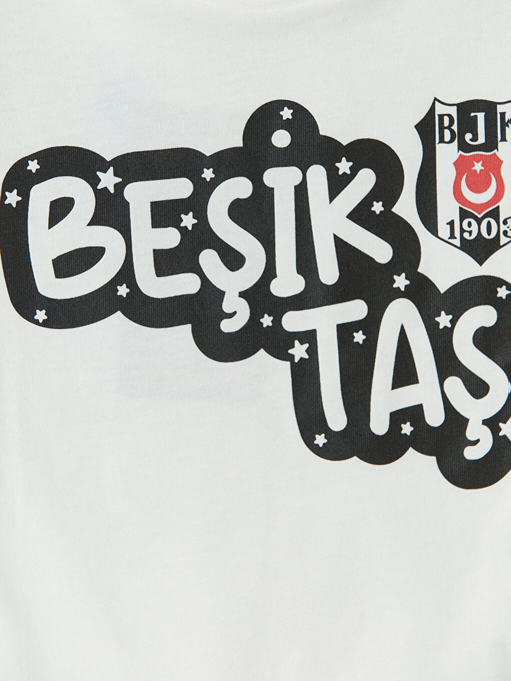 Beyaz Beşiktaş Lisanslı Erkek Bebek Tişört ve Şort Takım-5