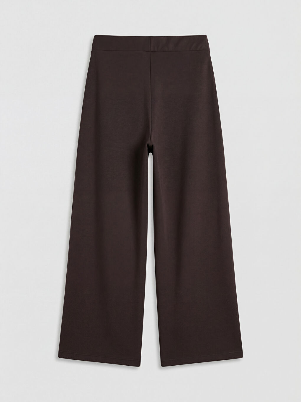 Kahverengi Beli Lastikli Soft Touch Kadın Eşofman Altı-1