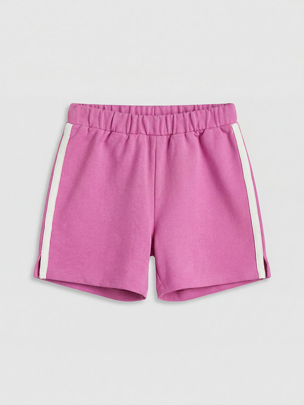 Beyaz Bisiklet Yaka Nakışlı Kız Çocuk Takım-3