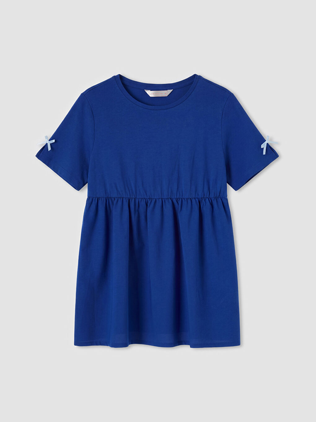 Ekru Bisiklet Yaka Desenli Kadın Pijama Takım-1