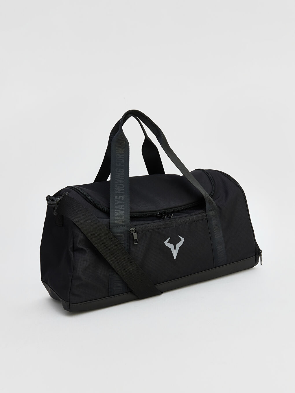 Siyah Baskılı Erkek Spor Çantası-1