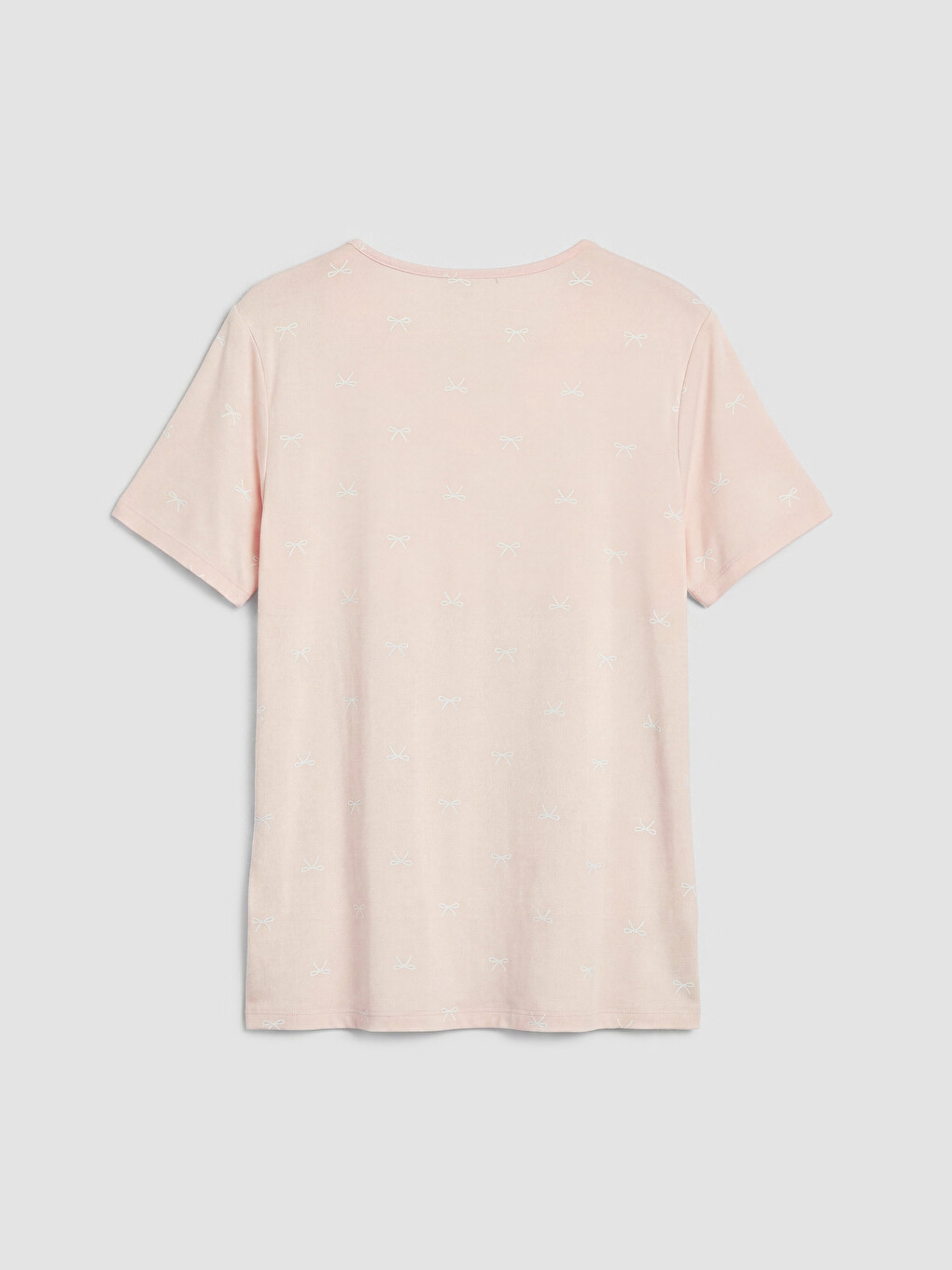 Pembe V Yaka Hamile Pijama Üstü-1
