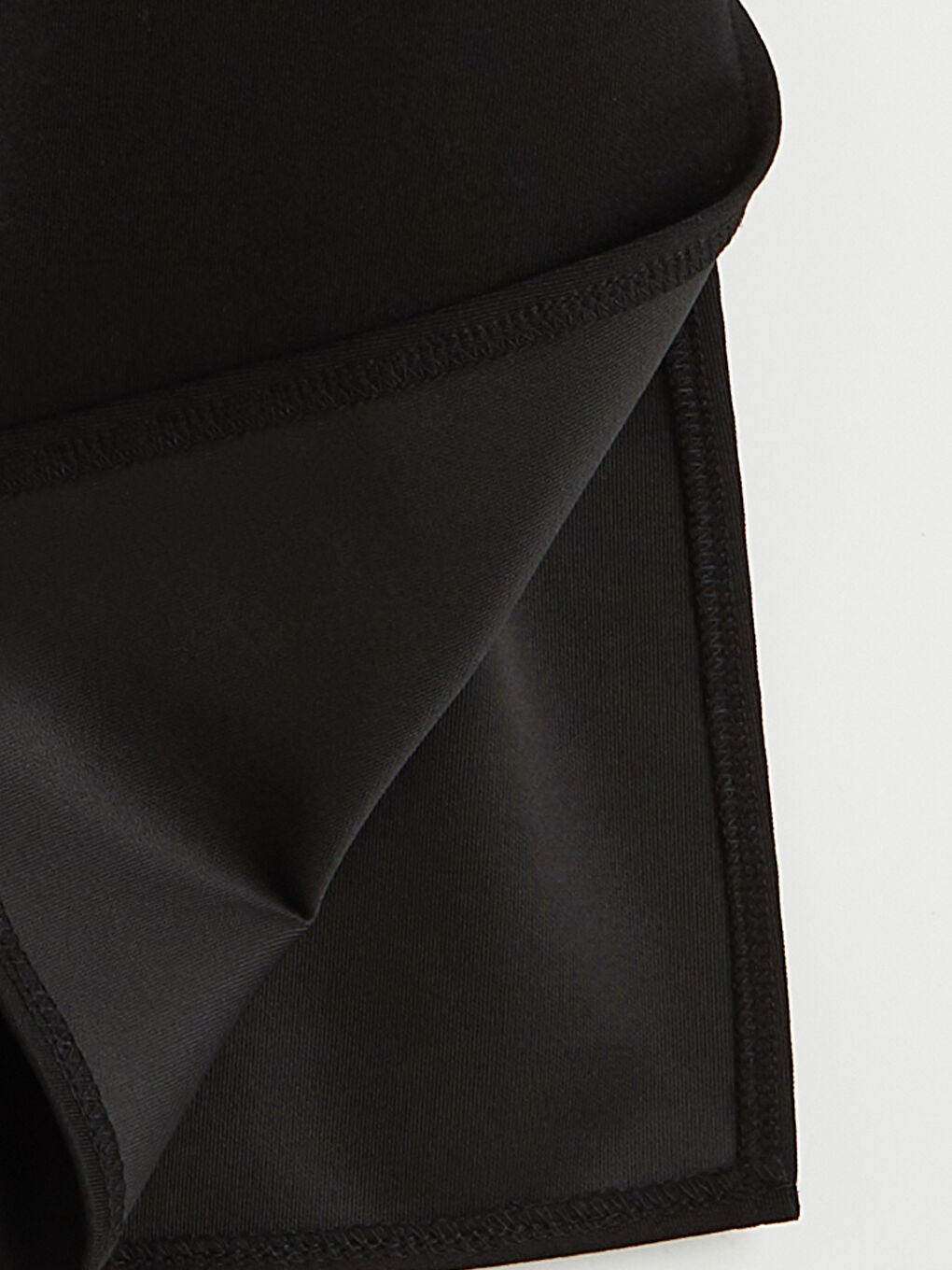 Siyah Bisiklet Yaka Kadın Ferace-2