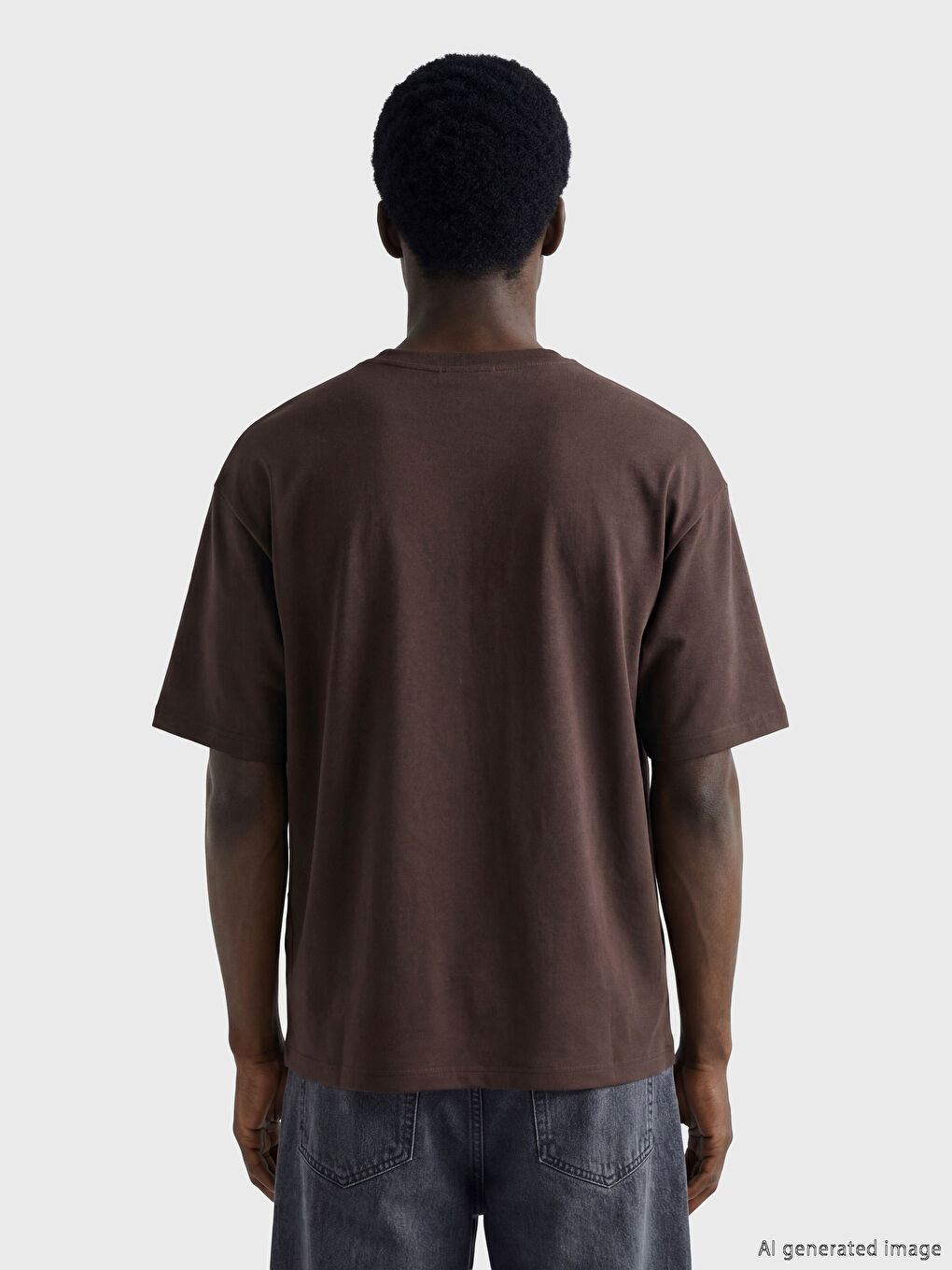 Tricou cu guler rotund pentru bărbați-3