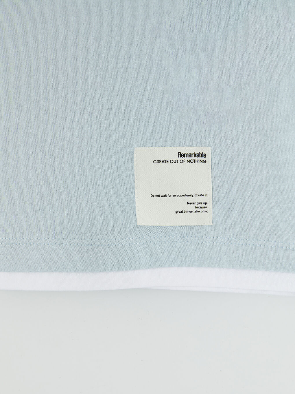 Mavi Bisiklet Yaka Penye Erkek Tişört-2