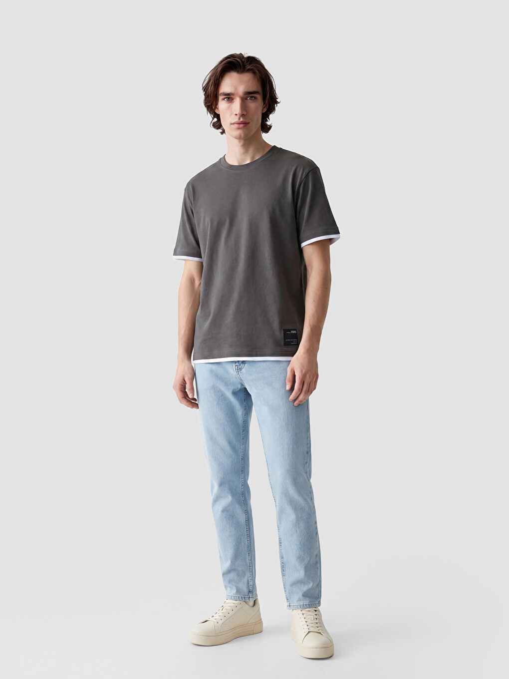 Crew Neck Jersey Men's T-Shirt-1