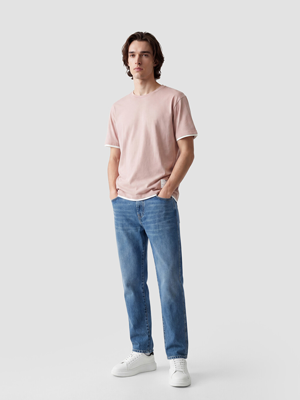 Crew Neck Jersey Men's T-Shirt-1