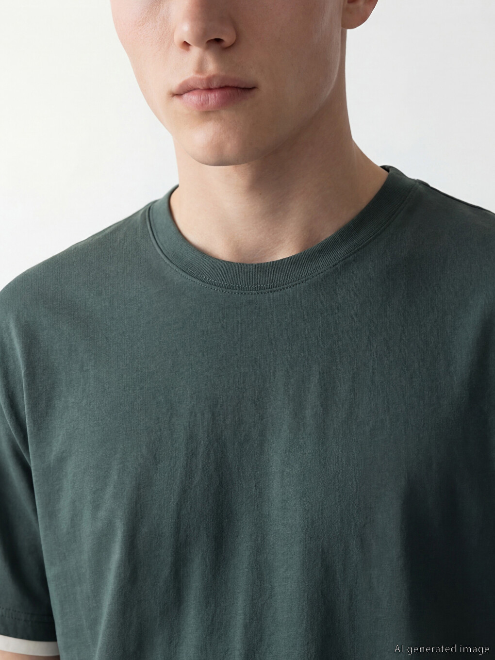 Crew Neck Jersey Men's T-Shirt-1
