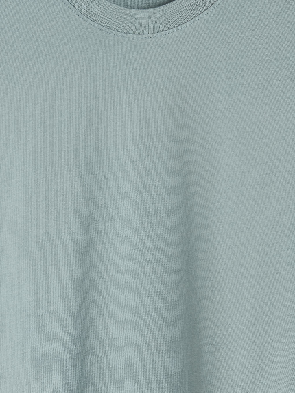 Yeşil Bisiklet Yaka Penye Erkek Tişört-2