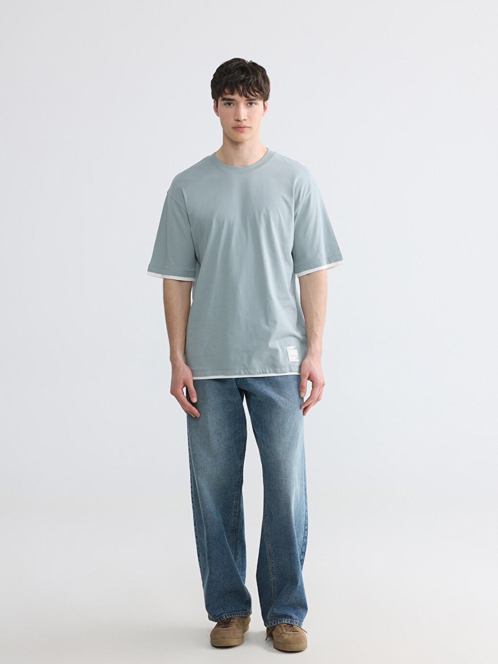 Crew Neck Jersey Men's T-Shirt-1