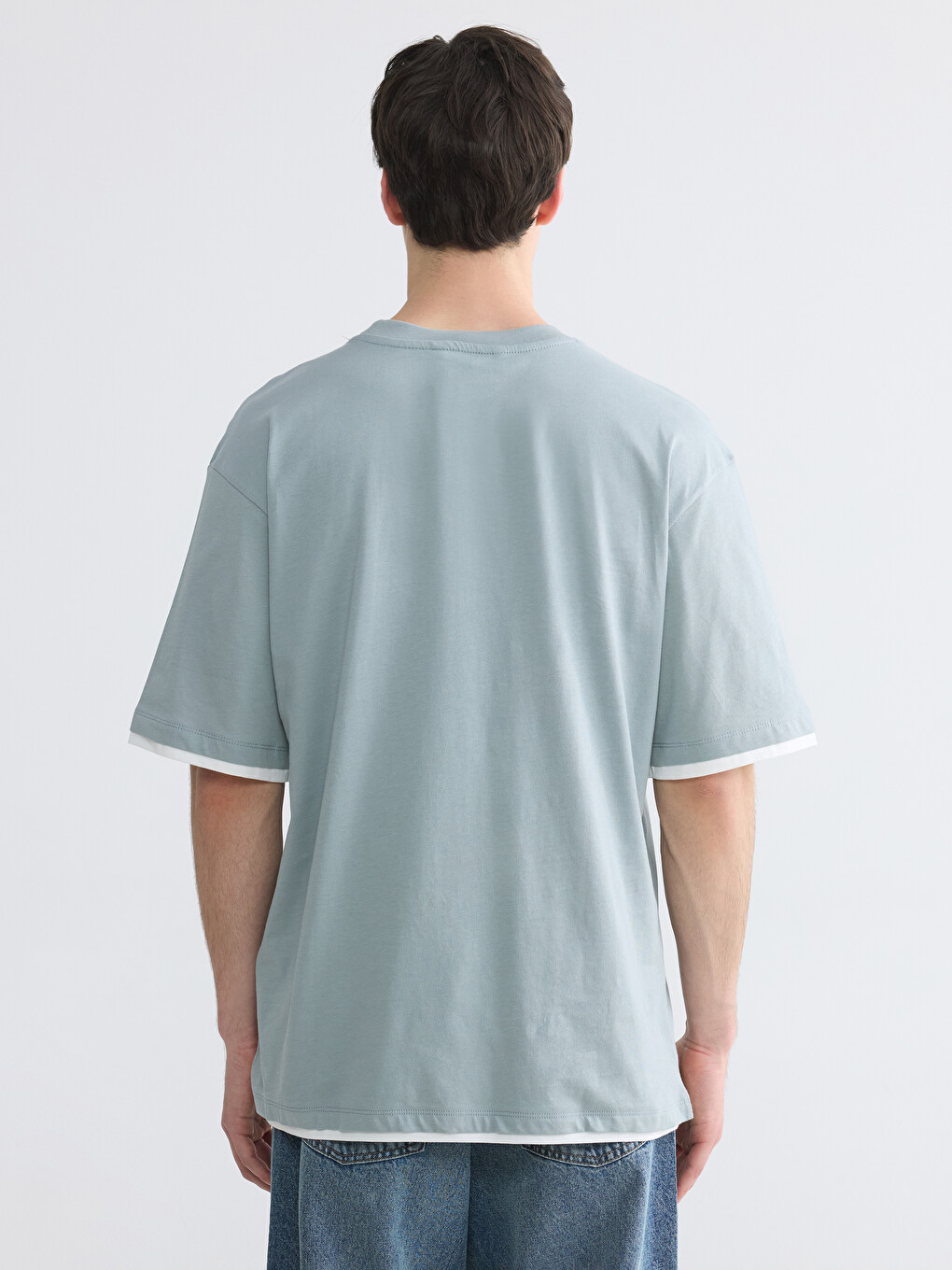 Crew Neck Jersey Men's T-Shirt-3