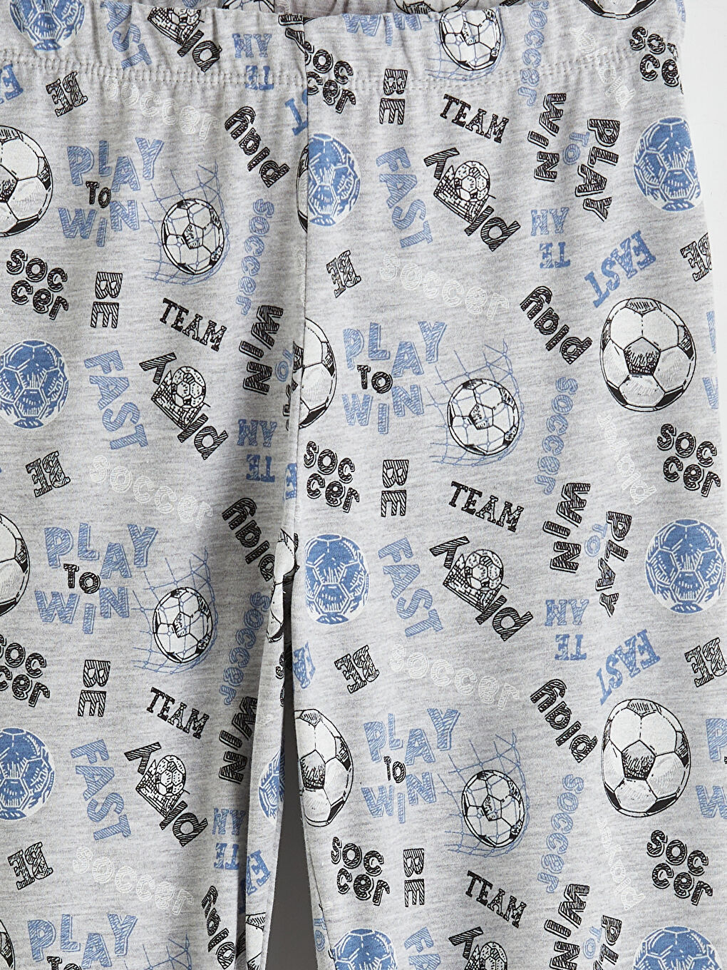 Mavi Baskılı Erkek Çocuk Pijama Takım-7