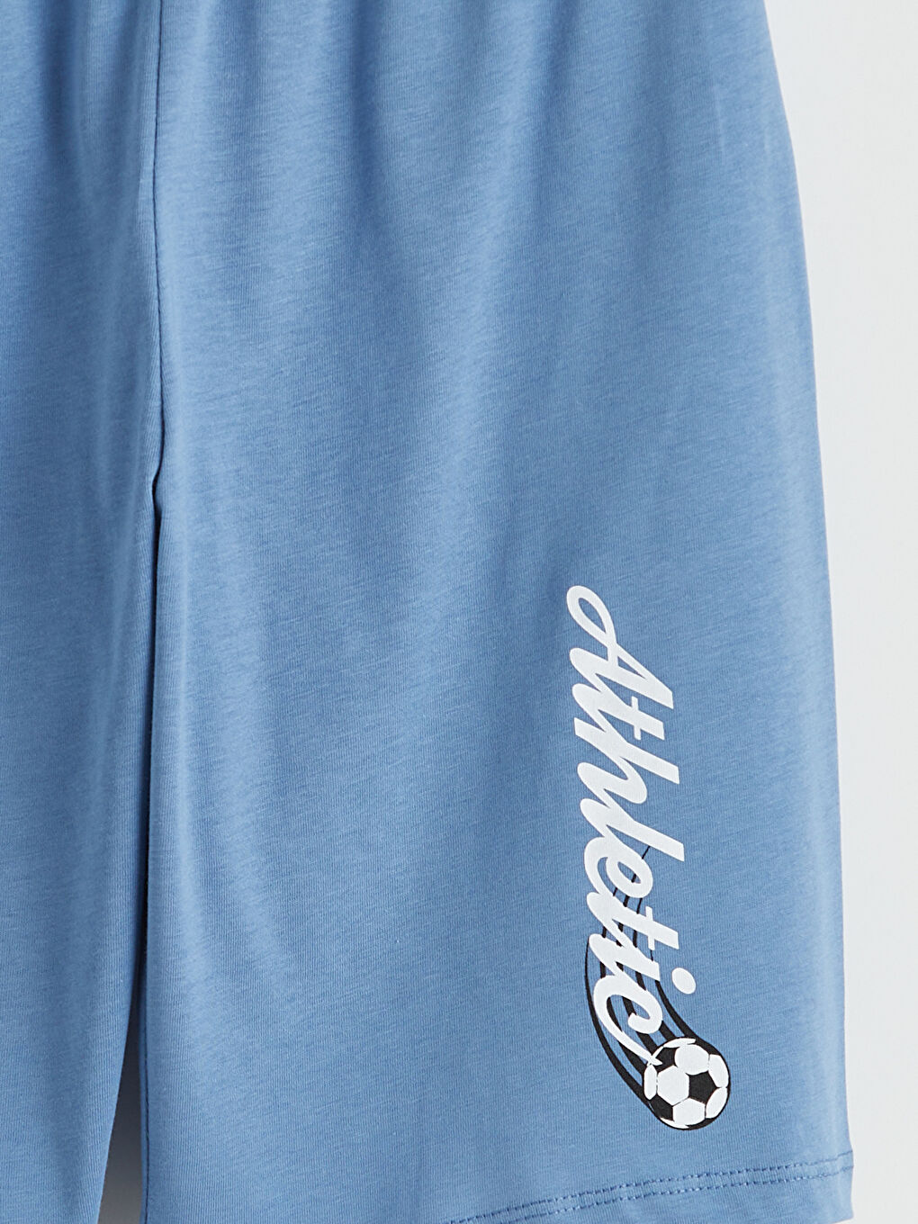 Mavi Baskılı Erkek Çocuk Pijama Şort 2'li-5