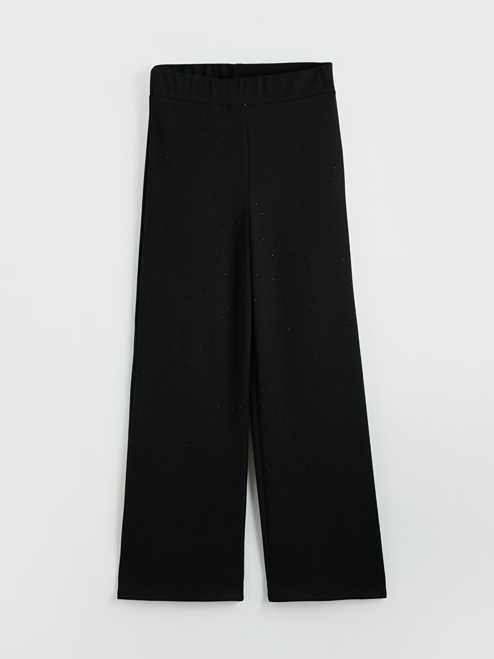 Siyah Soft Touch Taşlı Kadın Eşofman Altı