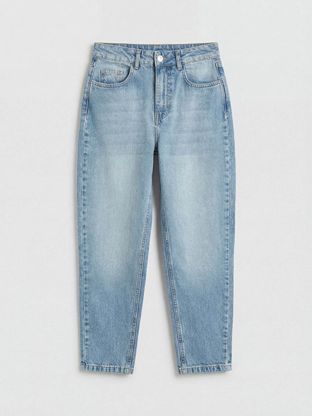 İndigo Mom Fit Kadın Jean Pantolon