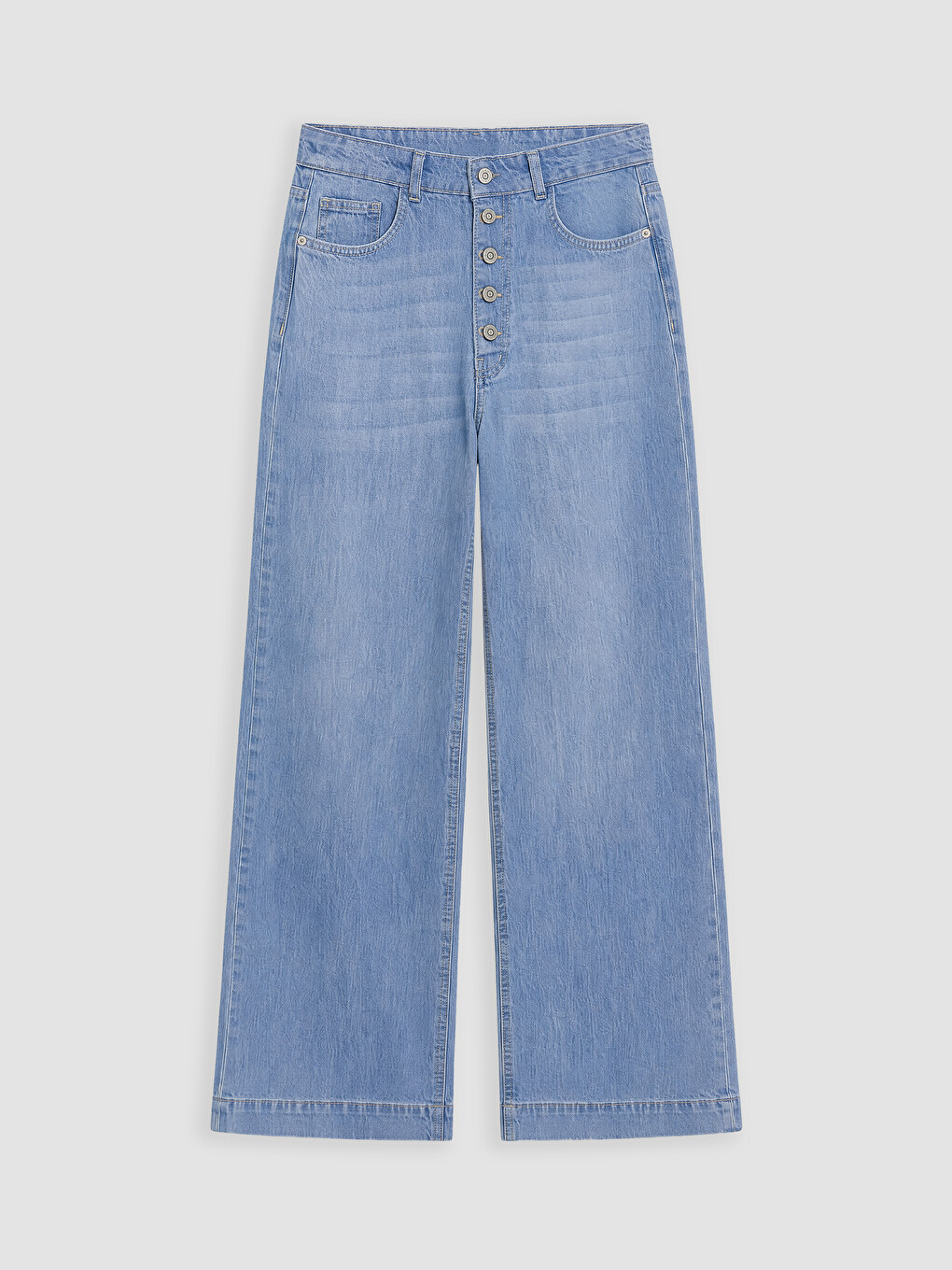 İndigo Wideleg Kadın Jean Pantolon-4
