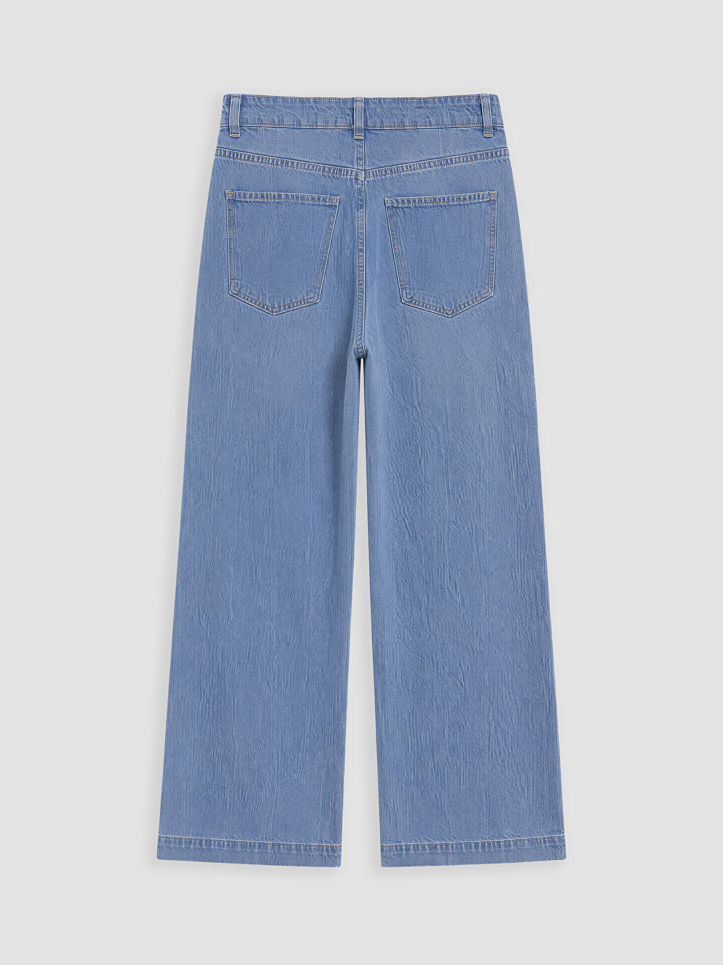 İndigo Wideleg Kadın Jean Pantolon-6