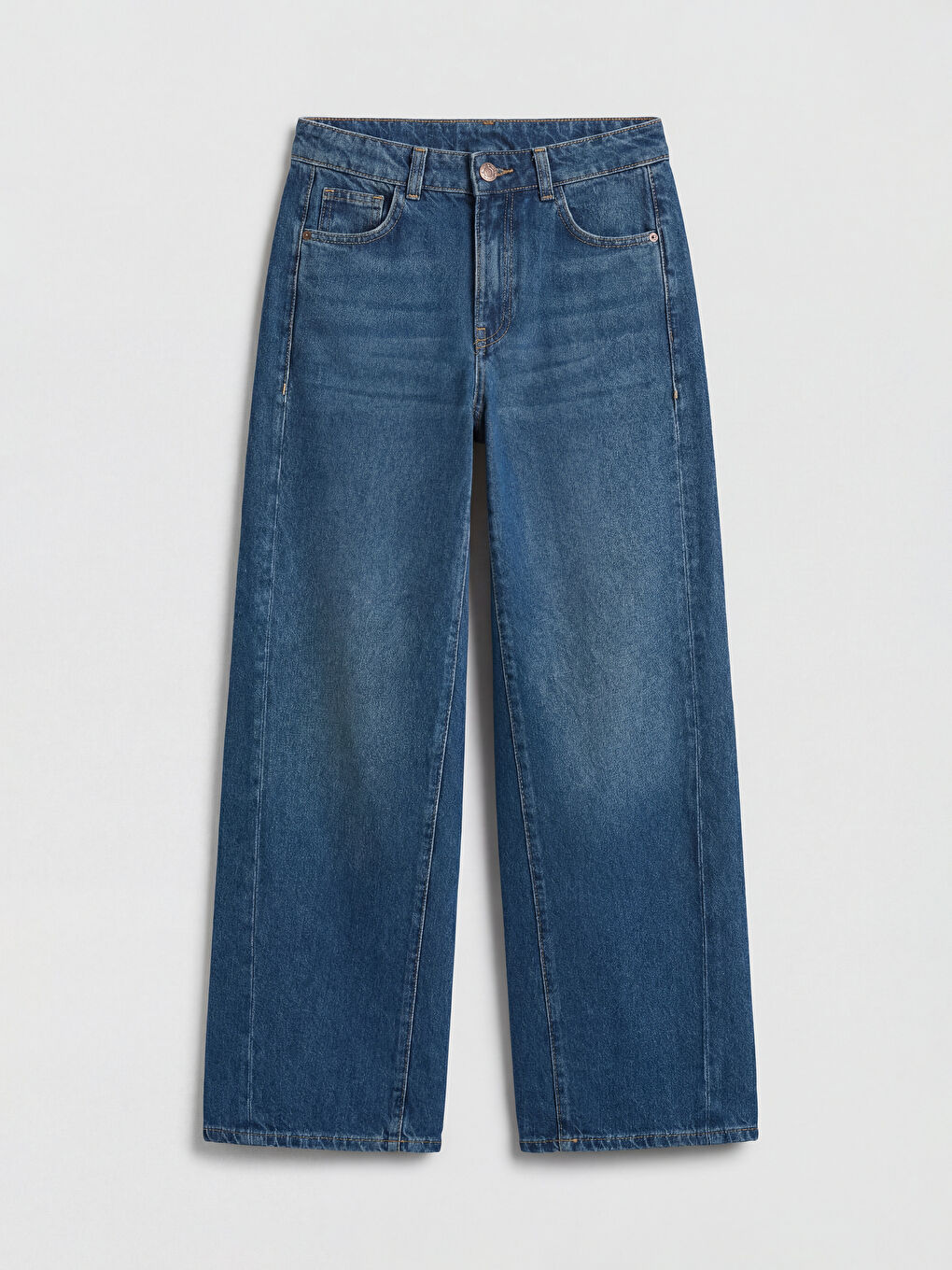 İndigo Wideleg Kadın Jean Pantolon	