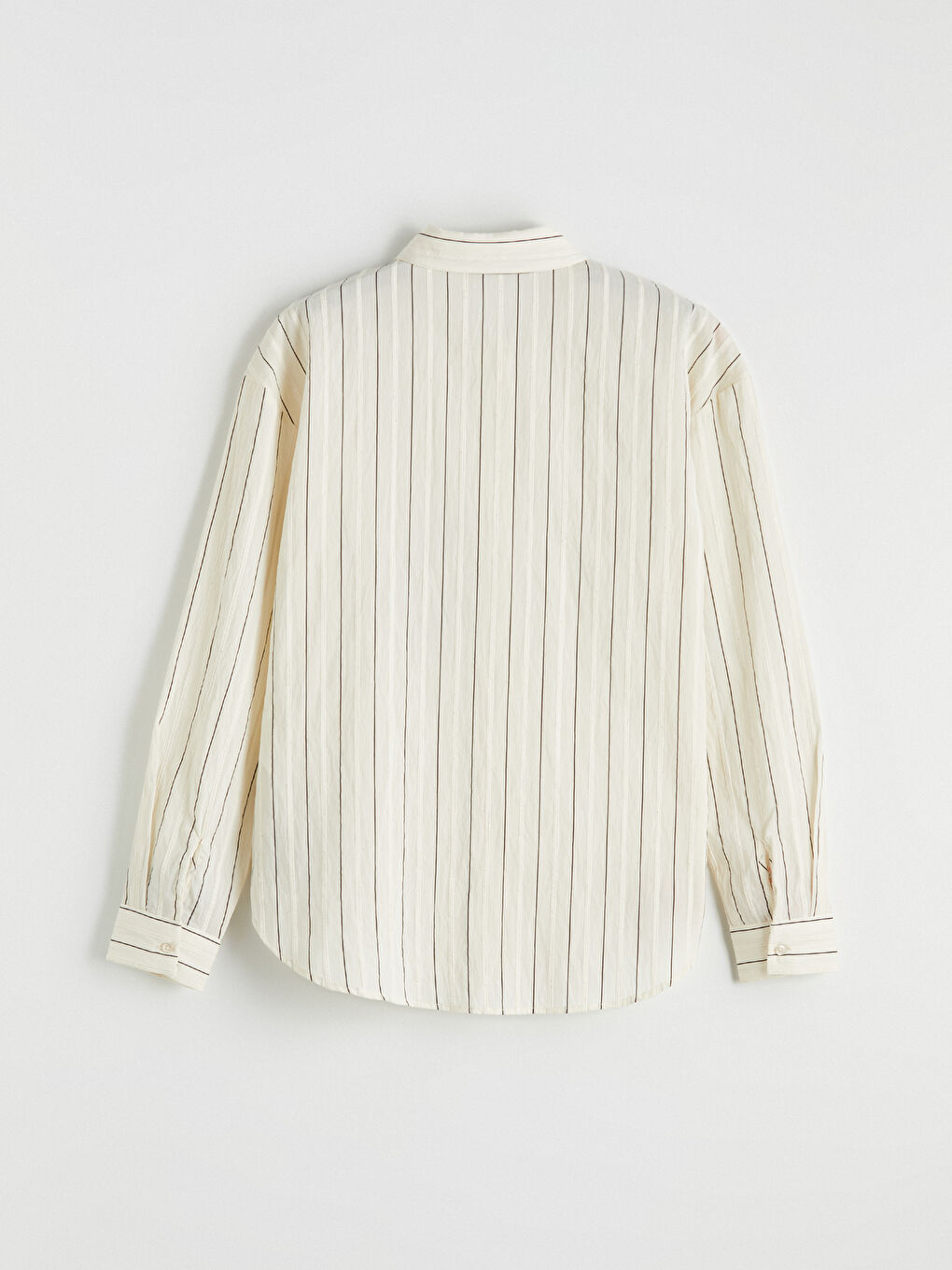 Siyah Çizgili Kadın Gömlek-4