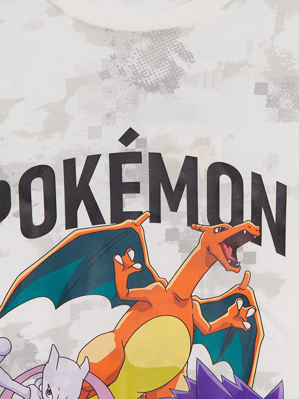 Ekru Pokemon Baskılı Erkek Çocuk Şortlu Pijama Takımı-2