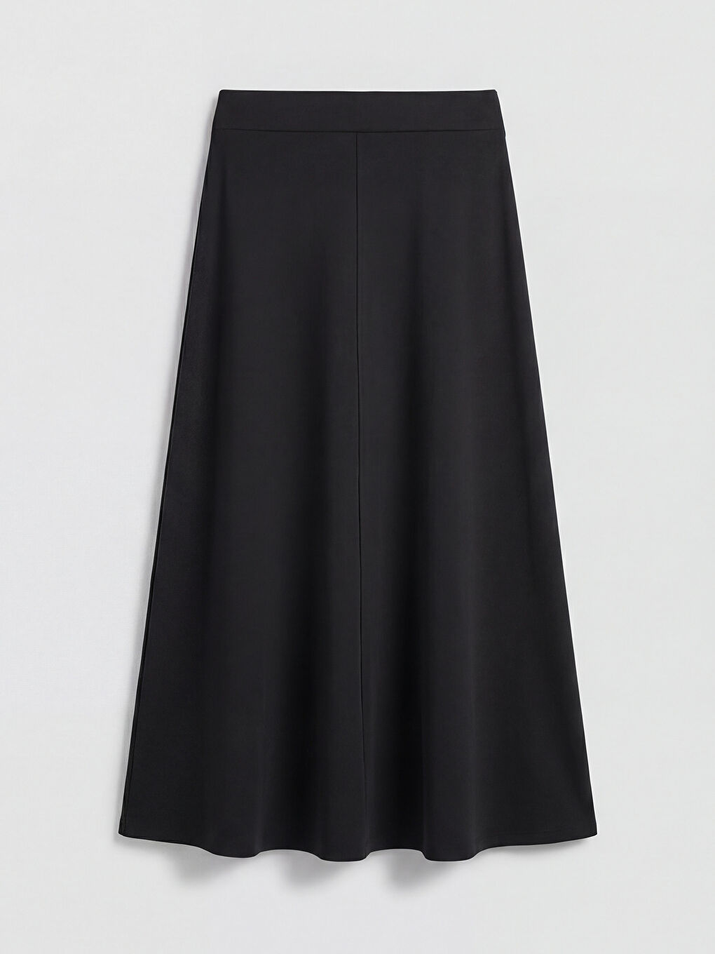 Siyah Beli Lastikli Kloş Etek