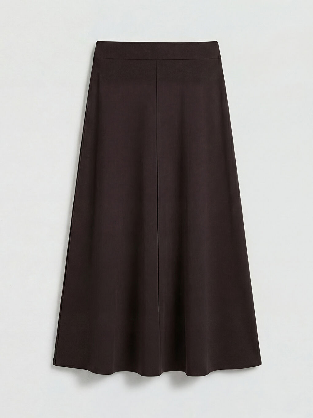 Kahverengi Beli Lastikli Kloş Etek-1