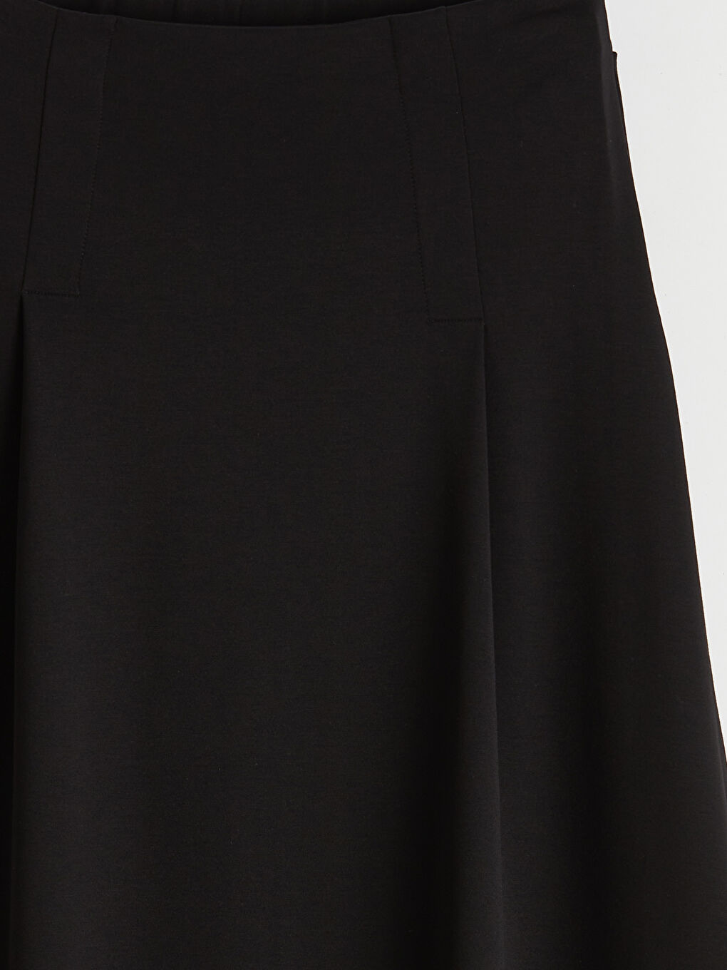 Siyah Beli Lastikli Kloş Etek	-2