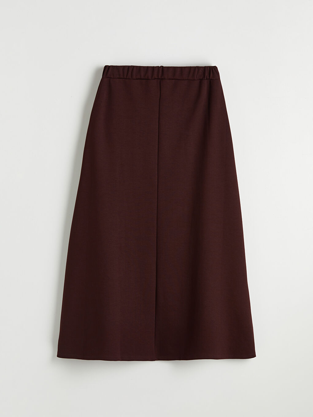 Bordo Beli Lastikli Kloş Etek	-2