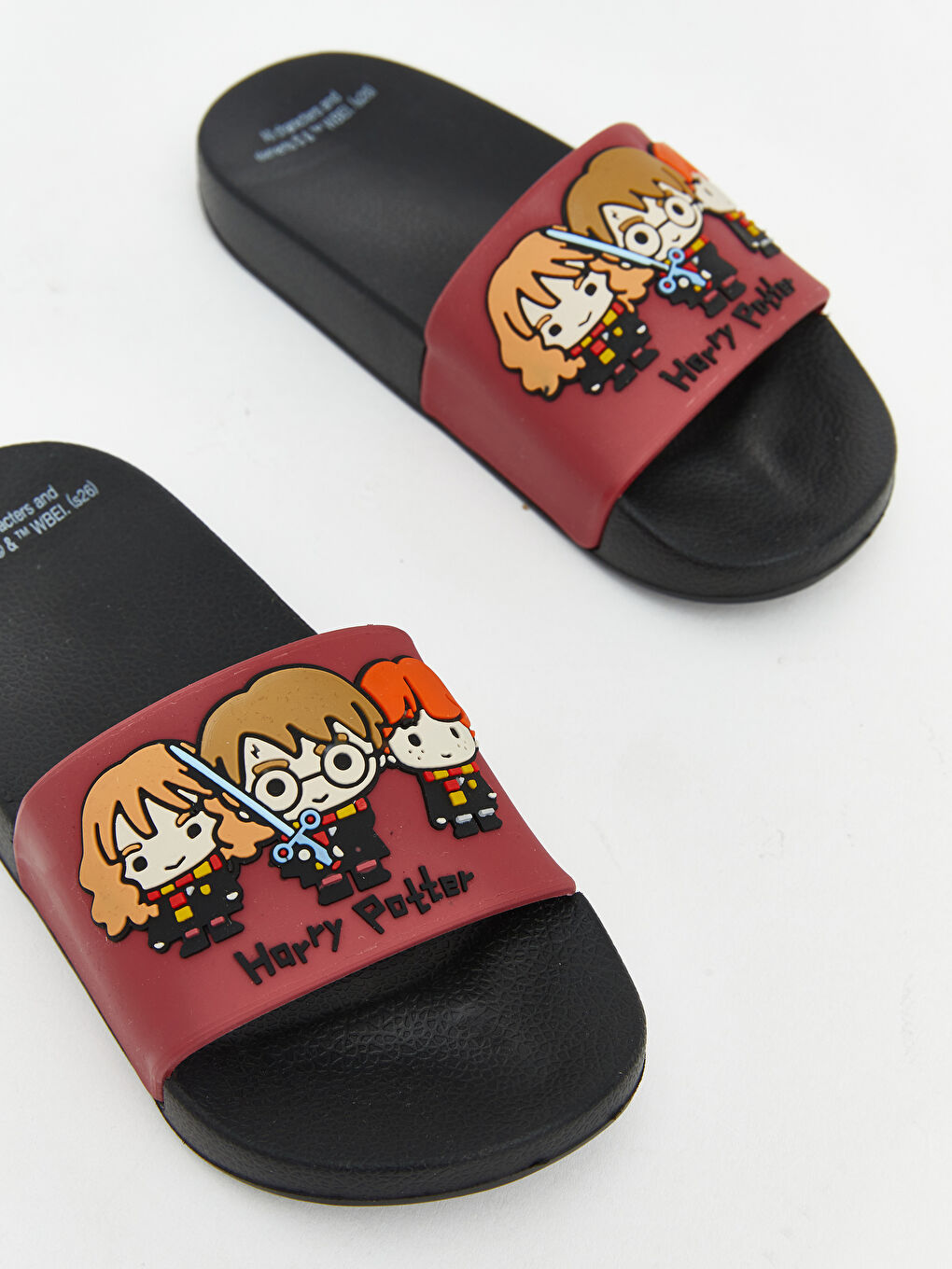Bordo Harry Potter Baskılı Erkek Çocuk Terlik-2